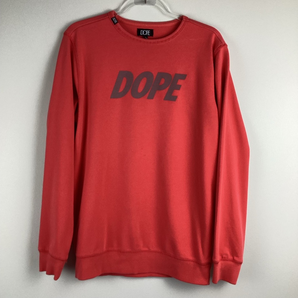DOPE Men's Salmon Crewneck Sweatshirt | Large